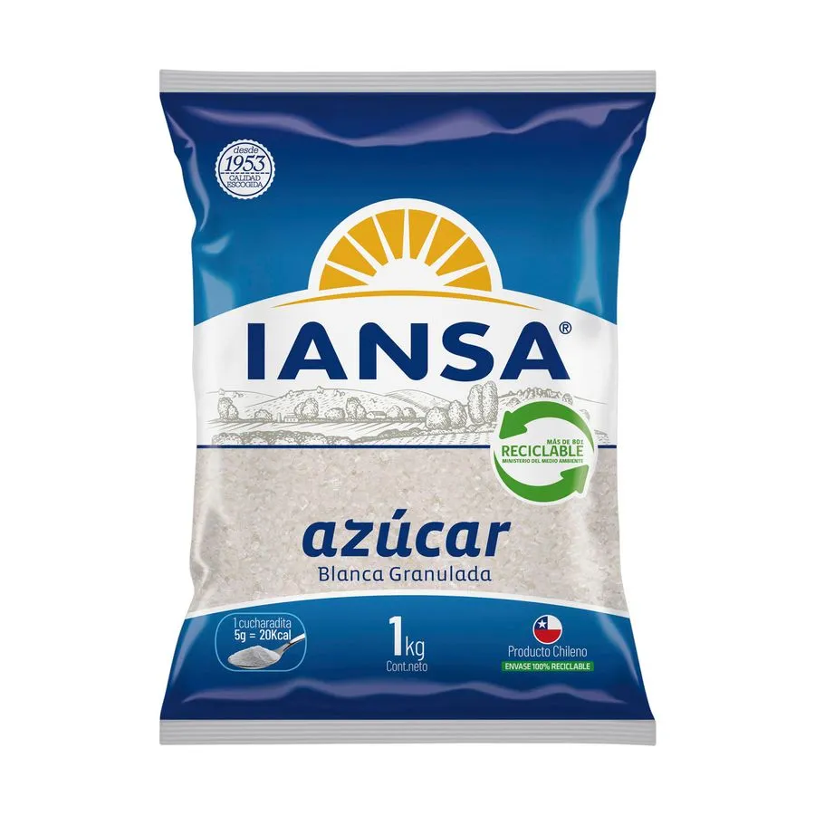Azúcar Blanca Iansa 1 kg