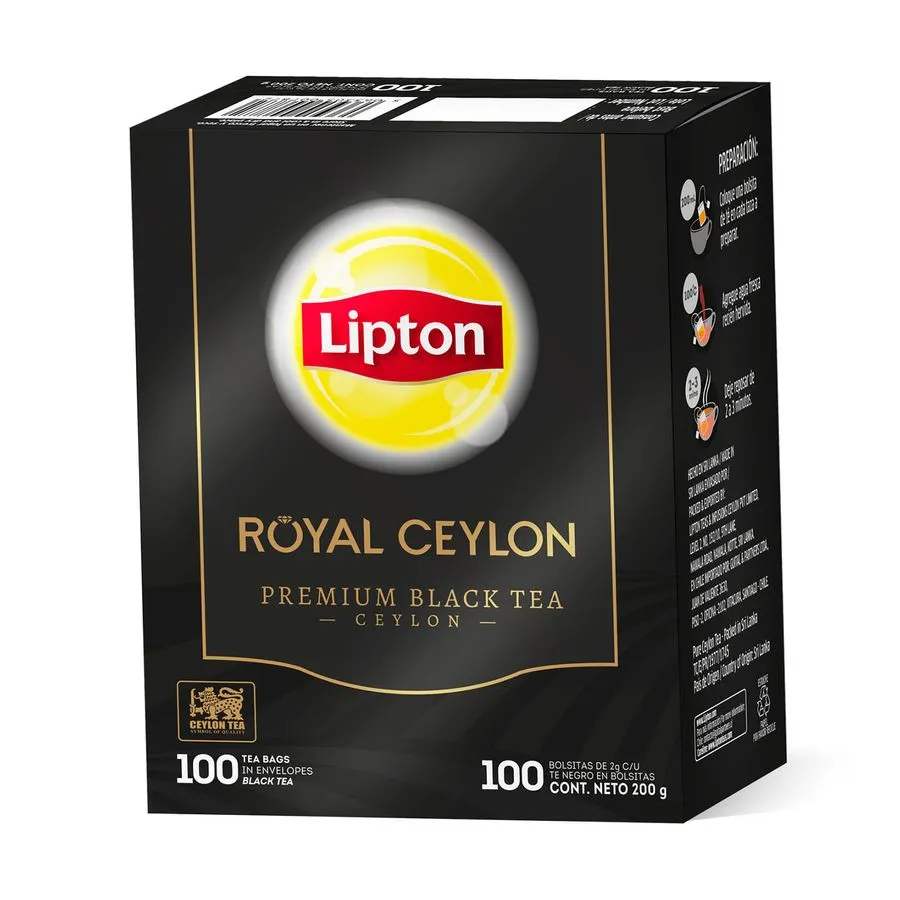 Té Lipton Black Label 100 Bolsas | Intenso