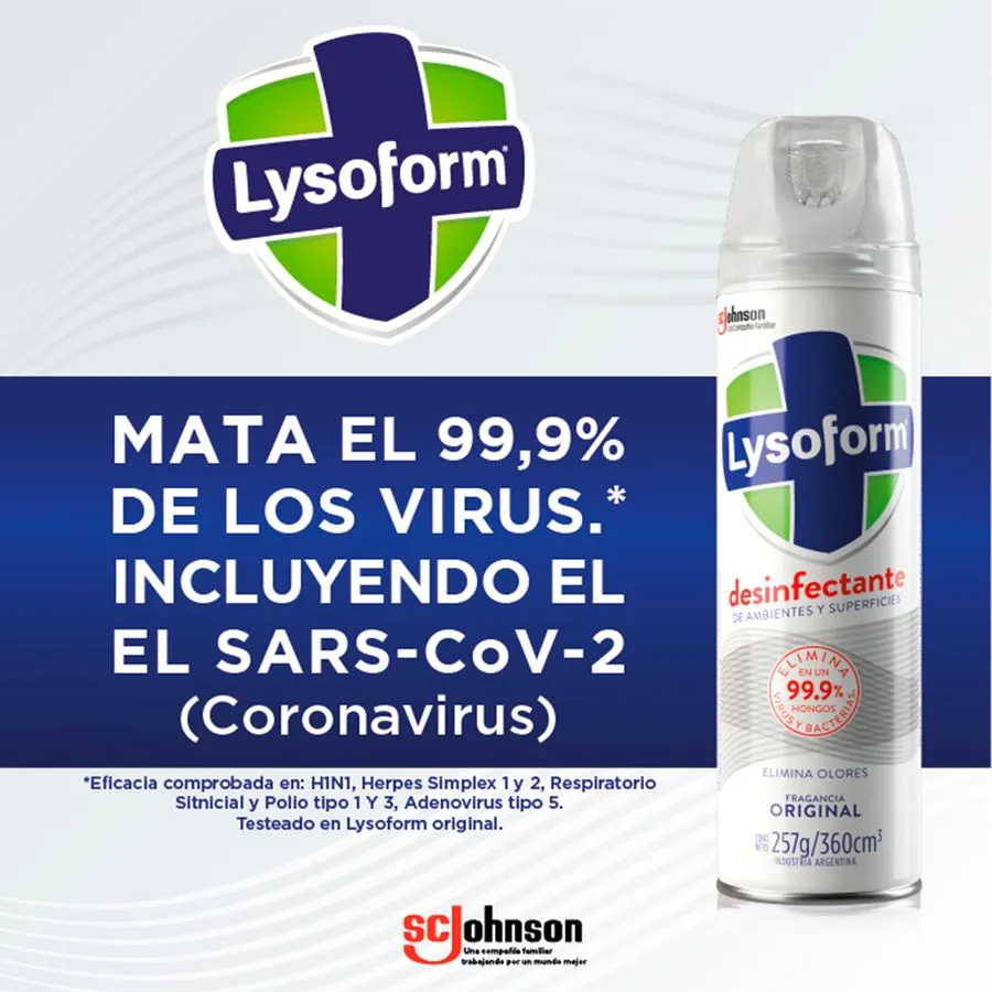 Lysoform Desinfectante Original 360ml | Mata Gérmenes