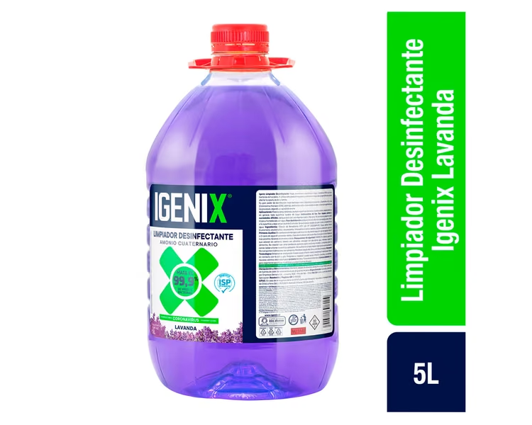 Limpia Pisos Desinfectante Lavanda Igenix 5L