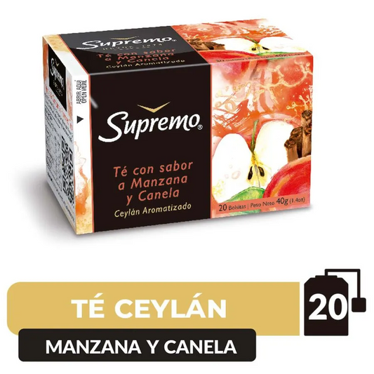 Té Ceylán Manzana Canela Supremo 20 Bolsitas