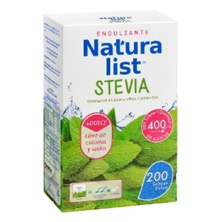 Endulzante Stevia en Polvo 200 Sobres Naturalist