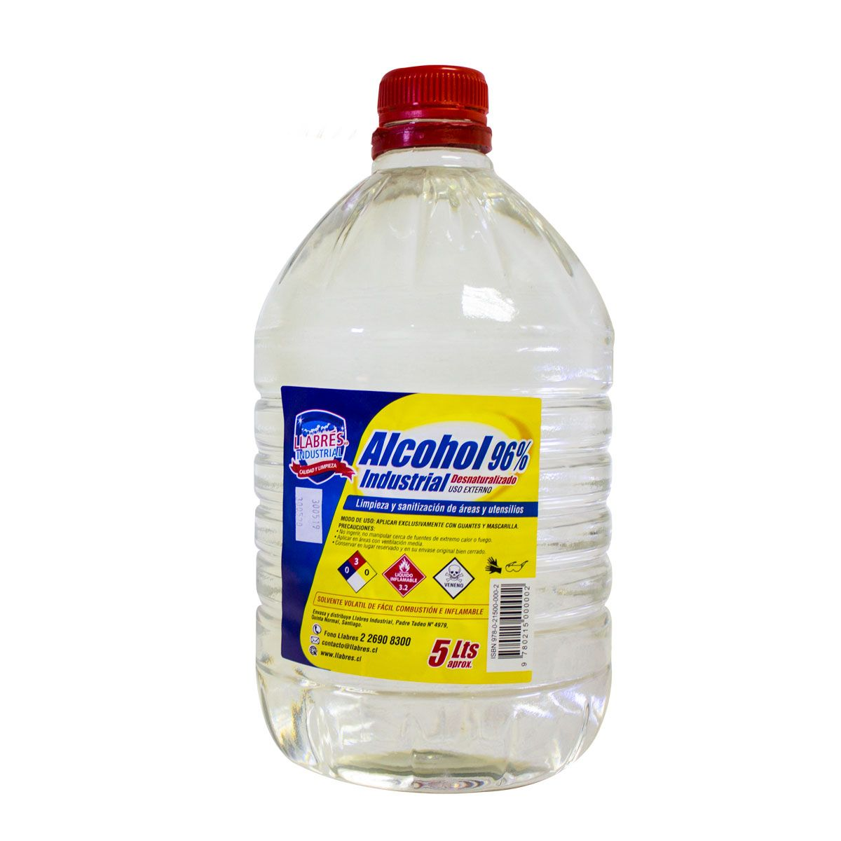 Alcohol Industrial Llabres 96% | 5 Litros