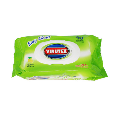 Toallas Desinfectantes Virutex Limón 90un | Easy Clean