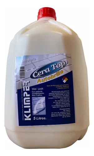 Cera Autobrillo Incolora Klimper 5 Litros