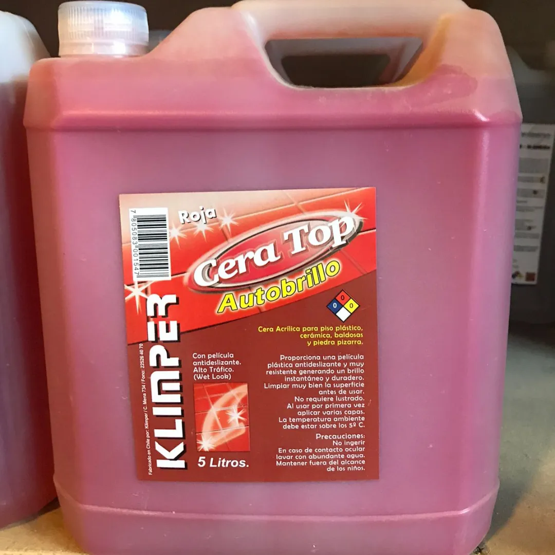 Cera Autobrillo Roja Klimper 5L
