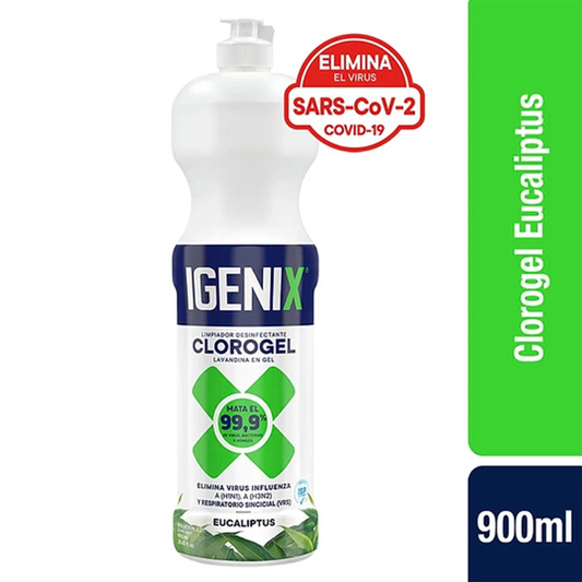 Cloro Gel Igenix Eucaliptus 900cc | Desinfectante