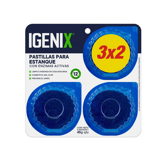 Pastilla Estanque Inodoro Igenix 3 Unidades