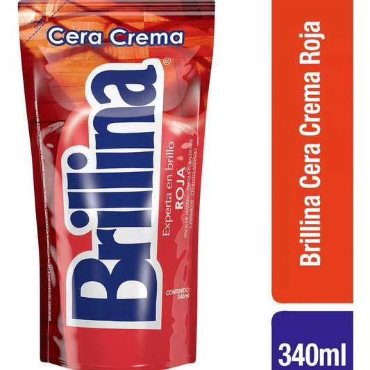 Cera en Crema Roja Brillina 360ml