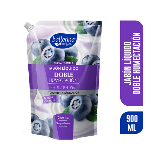 Jabón Líquido Ballerina Yoghurt Arándanos 900ml