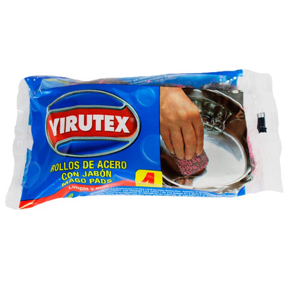 Mago Pads Virutex c/Jabón Antibacterial (4 un)
