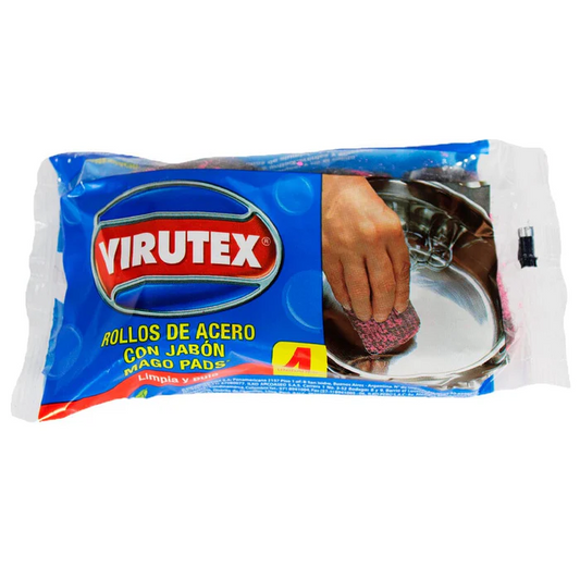 Mago Pads Virutex c/Jabón Antibacterial (4 un)