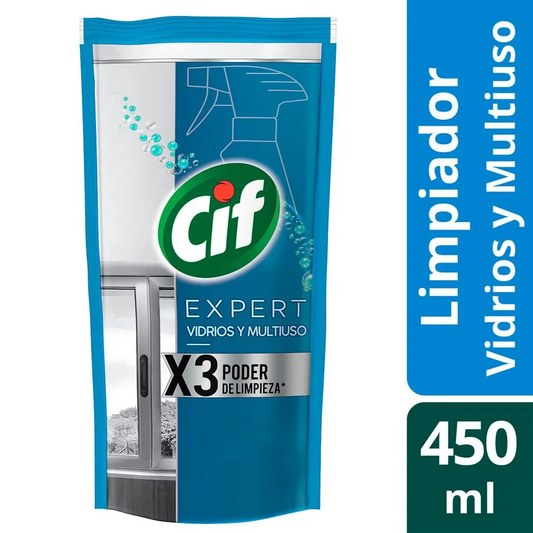 Limpiavidrios Cif Expert Recarga 450ml