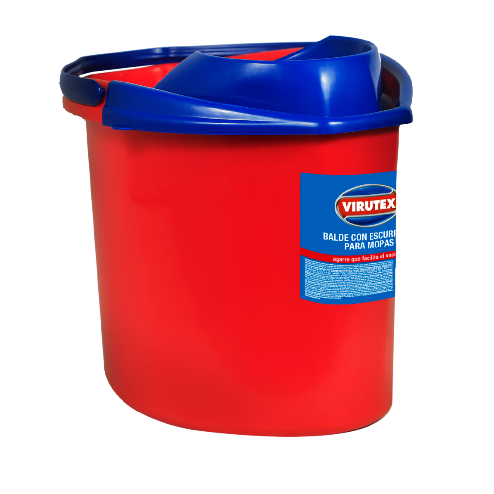BALDE ESTRUJADOR PLASTICO DE 14 LTS VIRUTEX