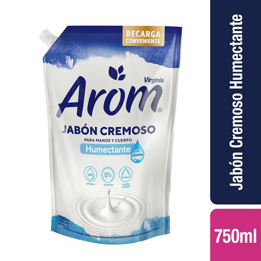 Jabón Líquido AROM 750ml | Cremoso Hidratante