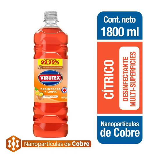 Limpiador Desinfectante Virutex Cítrico 1.8 L