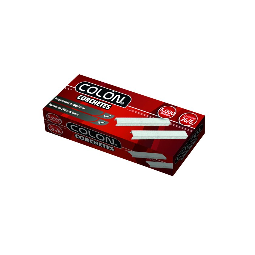 Corchetes 26/6 Colon Caja 5000 un.