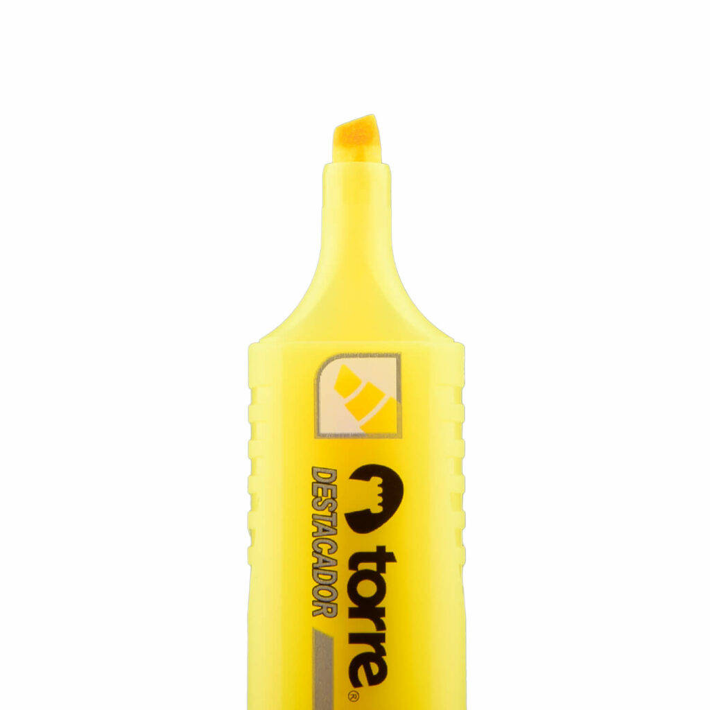 Destacador Torre Amarillo Punta Biselada