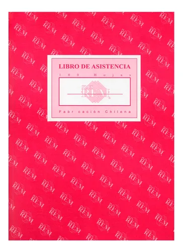 Libro Asistencia REM 100 Hojas