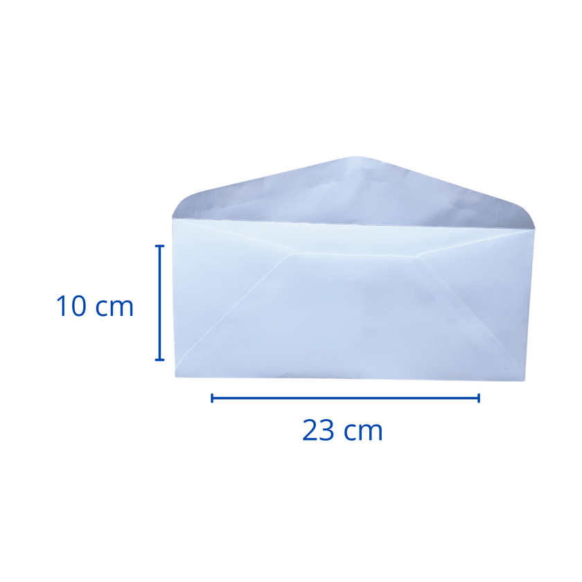 Sobre Americano 10x23 cm Blanco Pack 10 ✉️