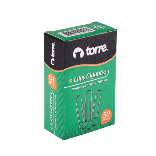 Clips Gigantes Torre Nº50 (50 Unidades)