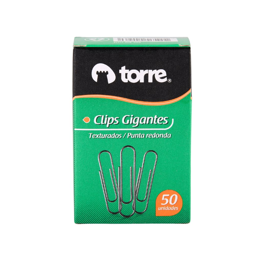 Clips Gigantes Torre Nº50 (50 Unidades)
