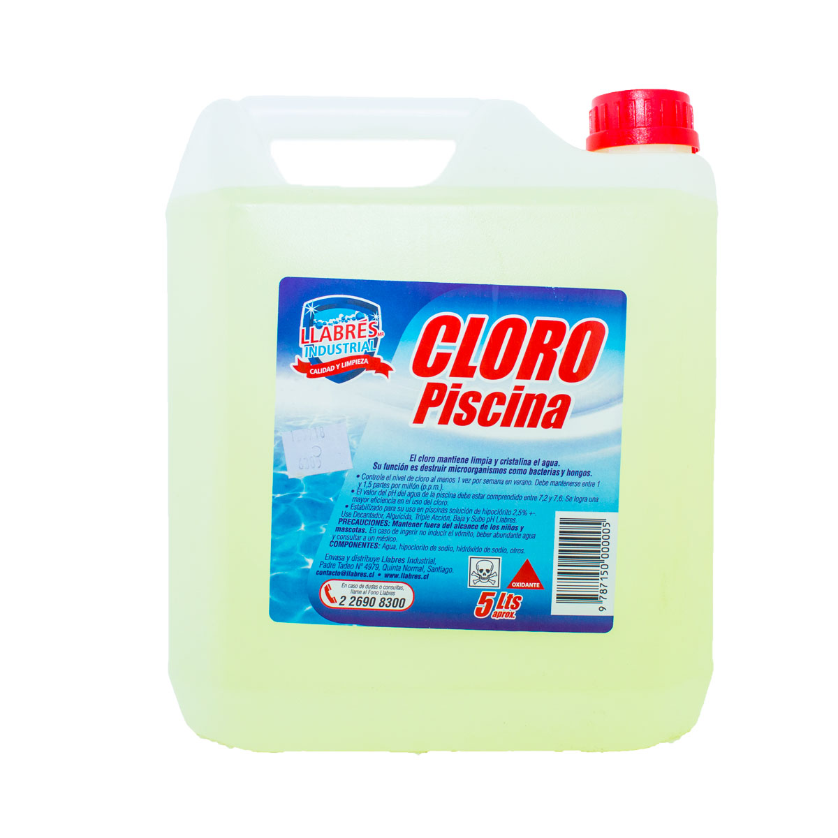 Cloro Piscina 5L Estabilizado Llabrés