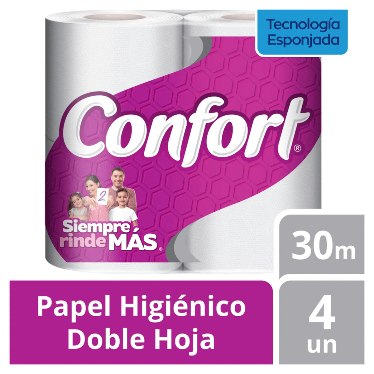 Papel Higiénico Confort D/H 30m | Pack 4