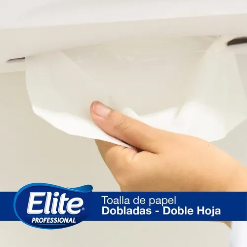Toalla Interfoliada Elite D/H Blanca 200 Hojas