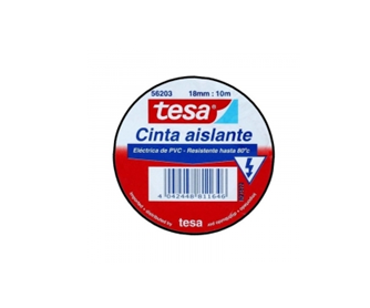 Cinta Aislante Negra Tesa 18mm x 10m