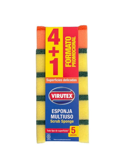 Esponja Multiuso Virutex 4+1