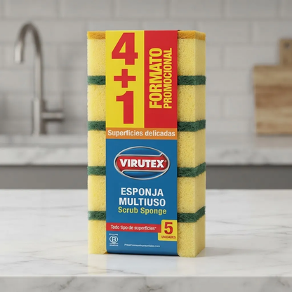 Esponja Multiuso Virutex 4+1