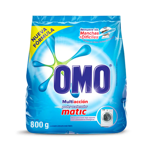 Detergente en Polvo Omo Matic Multiacción 800g